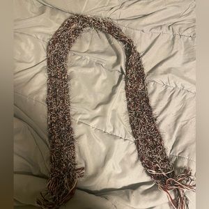 Red, black and white scarf